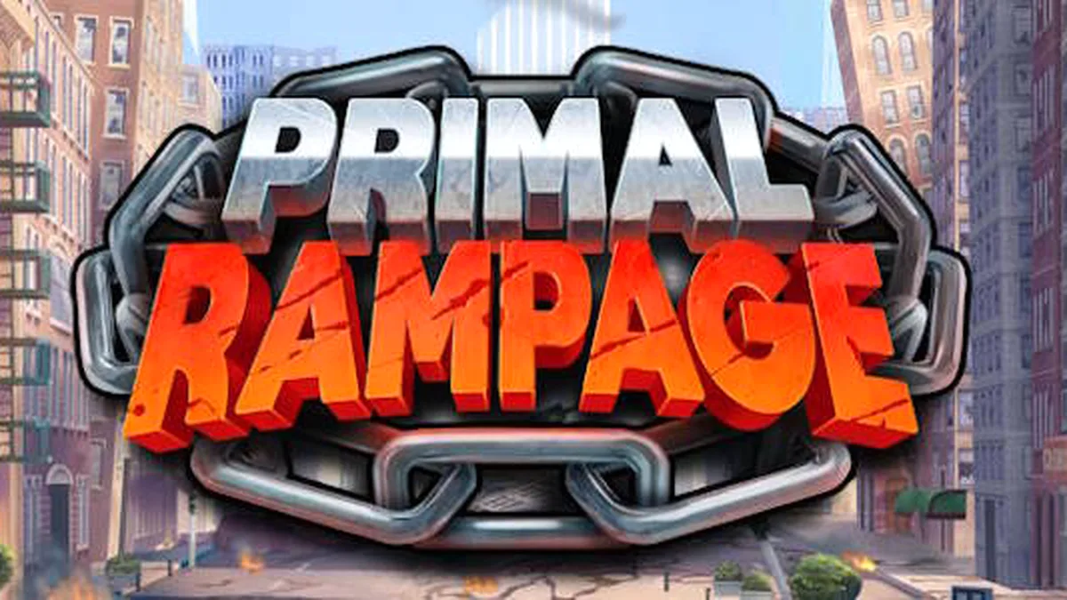 Cena cinematográfica da selva em Primal Rampage com o guardião Korrak